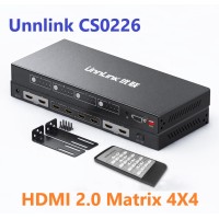 Bộ chia HDMI Matrix Switcher 4x4 Unnlink CS0226 4k60Hz